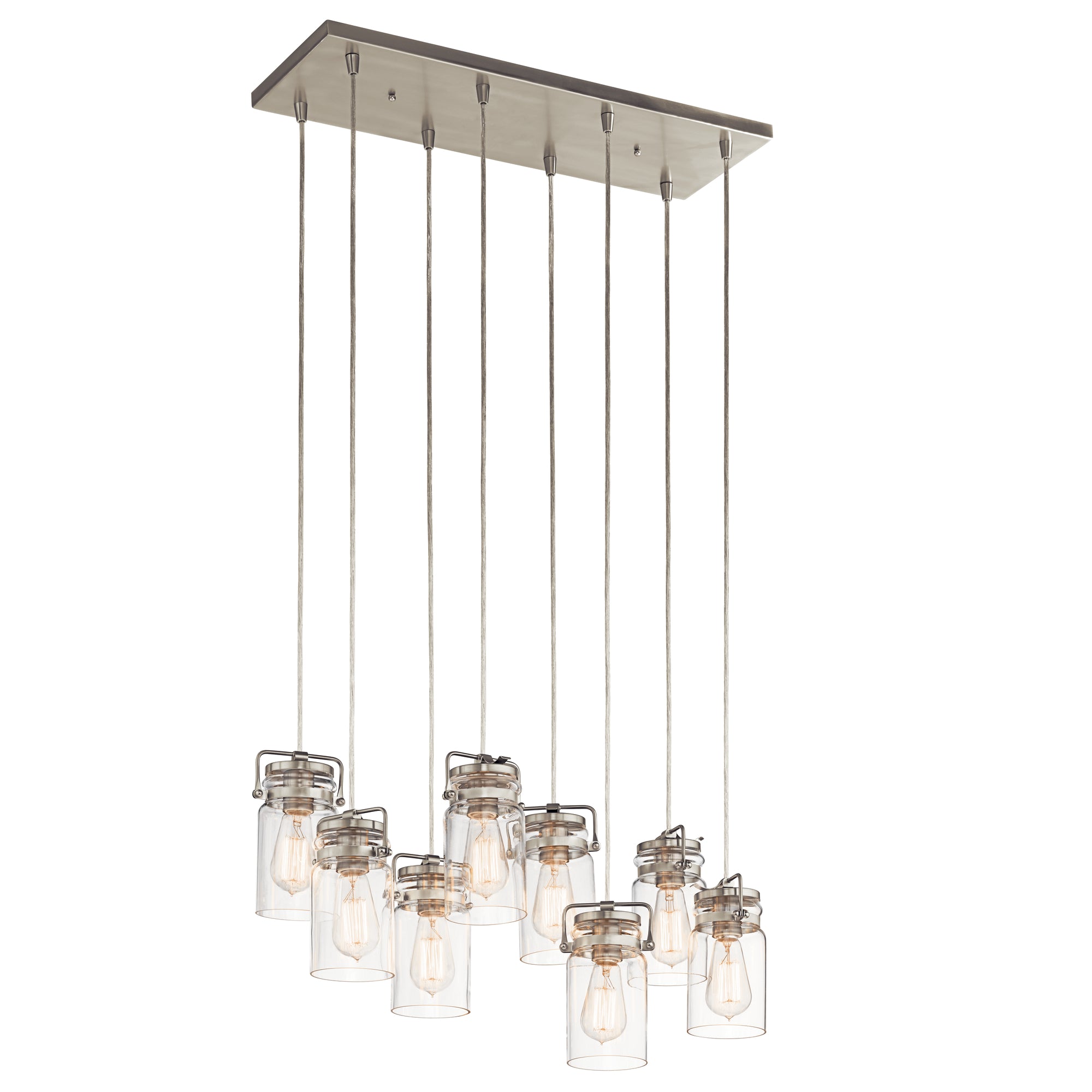BRINLEY Chandelier Nickel - 42890NI | KICHLER