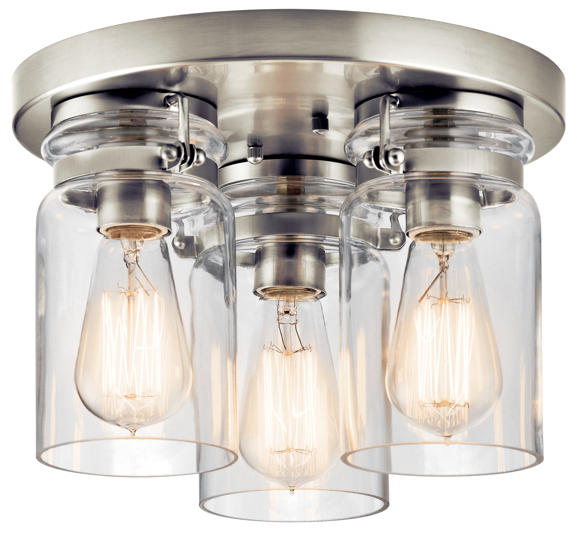 BRINLEY Plafonnier Nickel - 42891NI | KICHLER