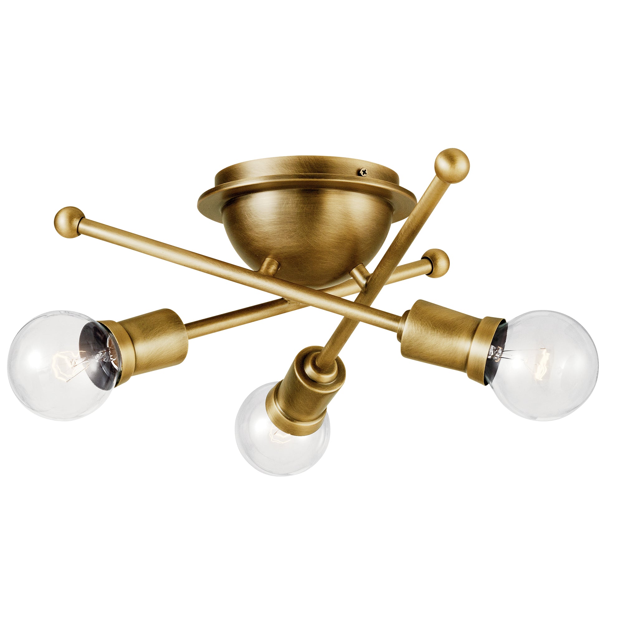 ARMSTRONG Flush mount Gold - 43196NBR | KICHLER