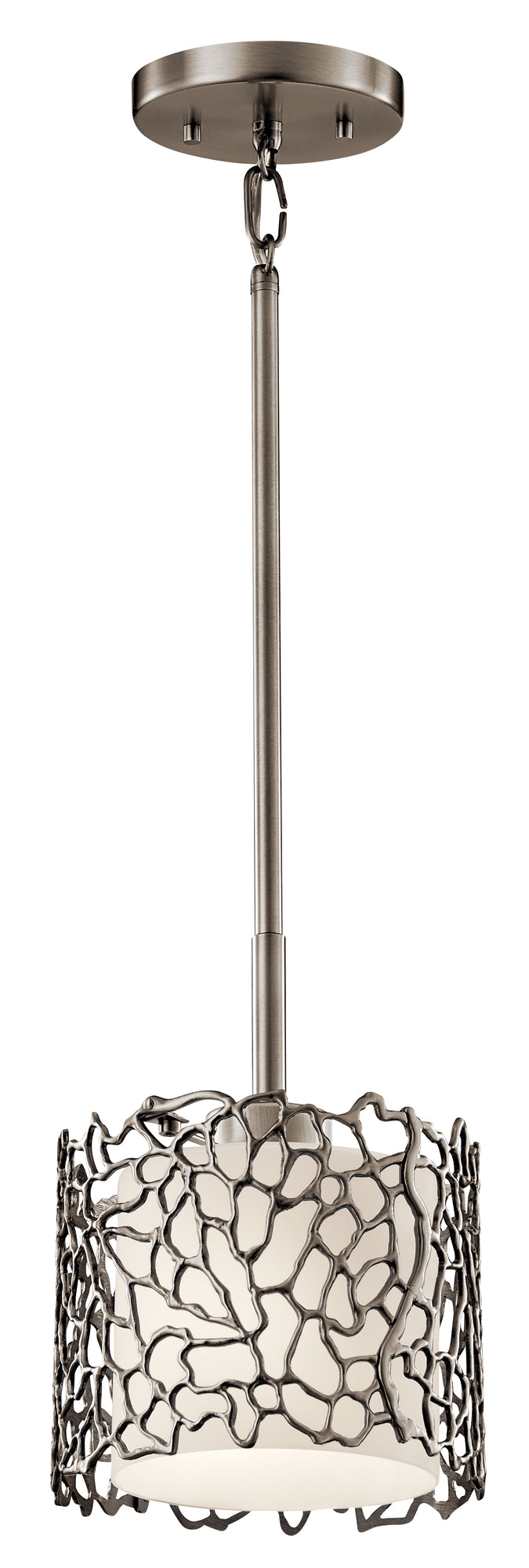 SILVER-CORAL Suspension simple Gris - 43349CLP | KICHLER