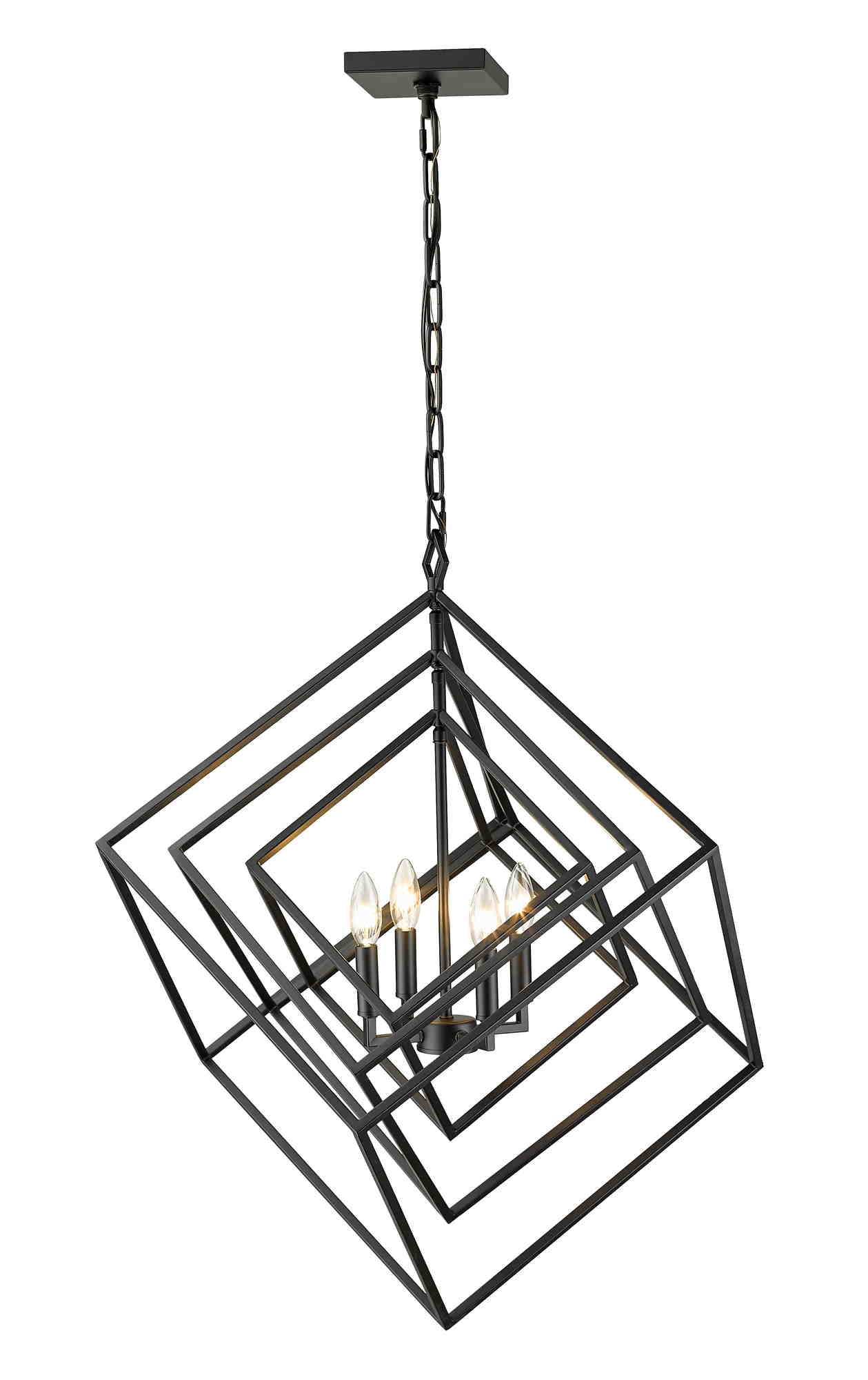 EUCLID Chandelier Black - 457-4MB | Z-LITE