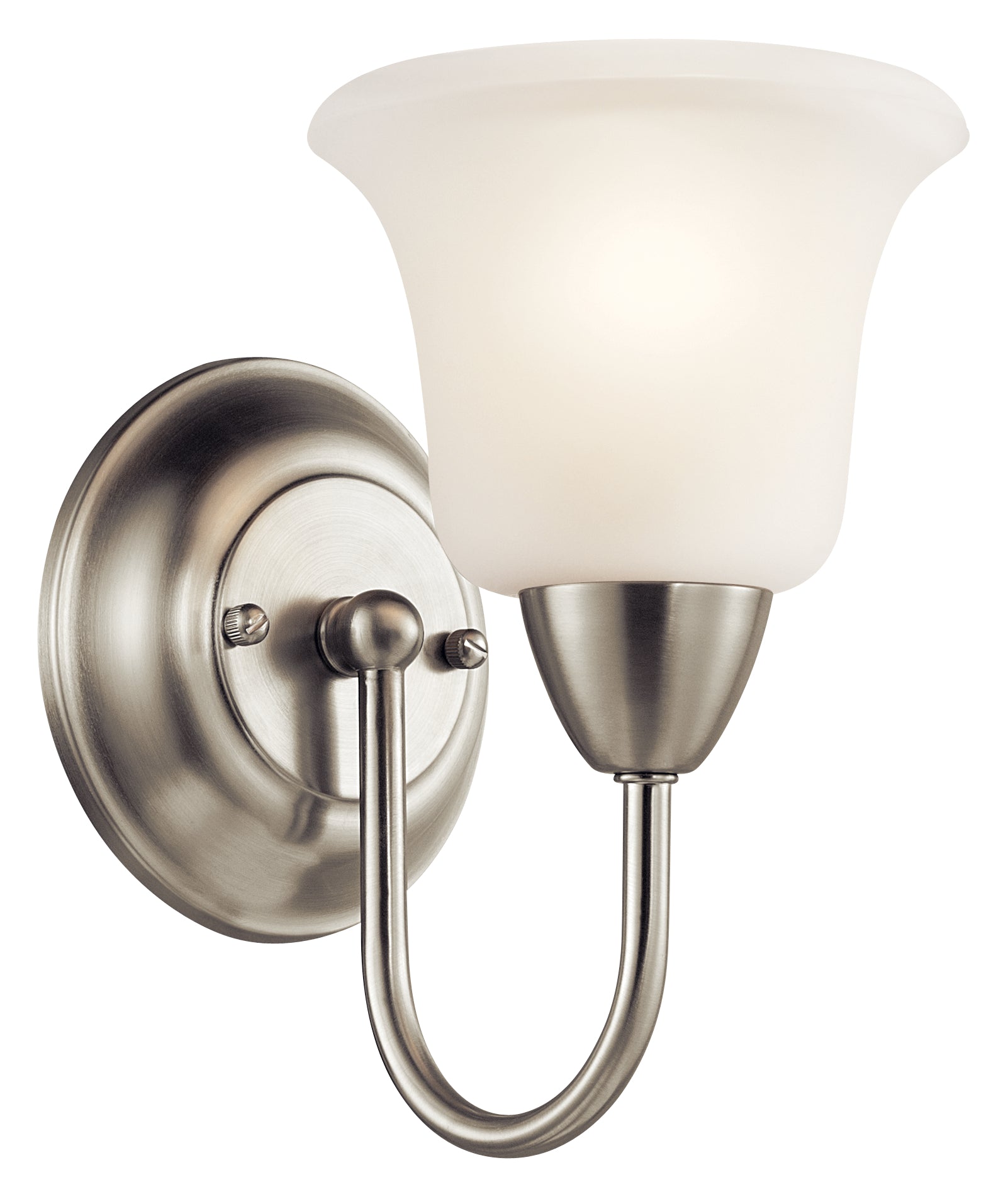 NICHOLSON Sconce Nickel - 45881NI | KICHLER
