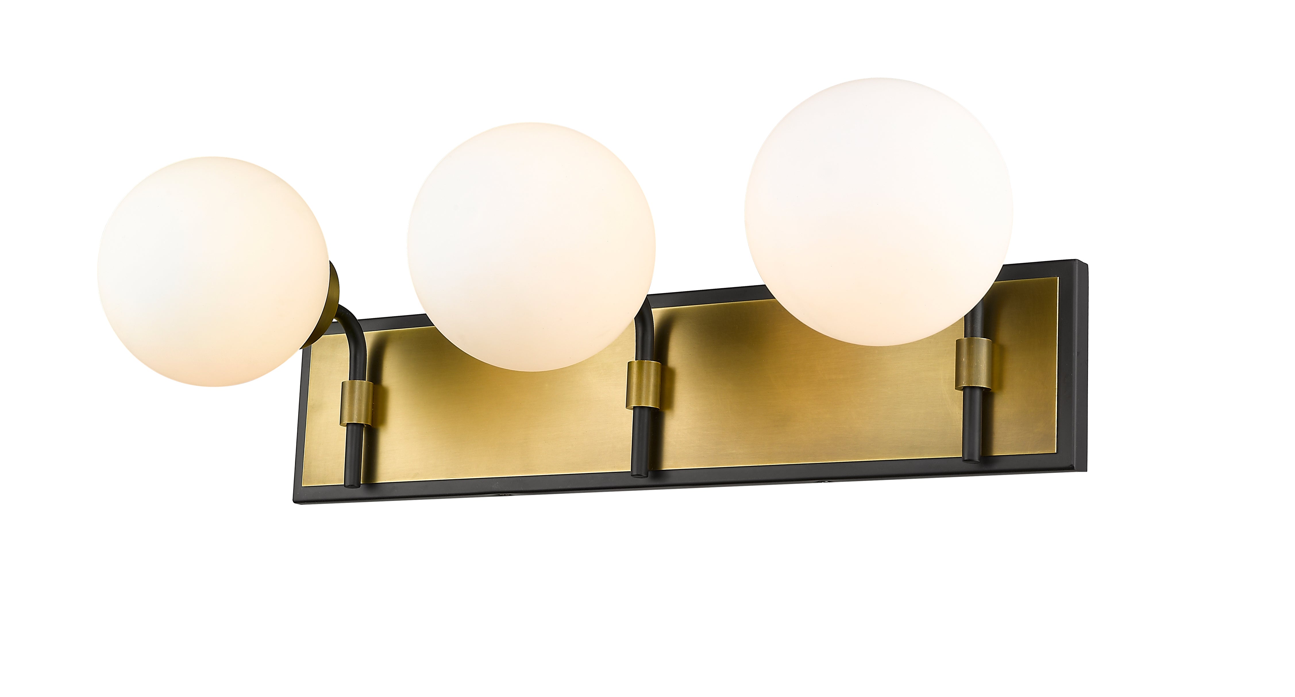 PARSONS Bathroom sconce Black, Gold - 477-3V-MB-OBR | Z-LITE