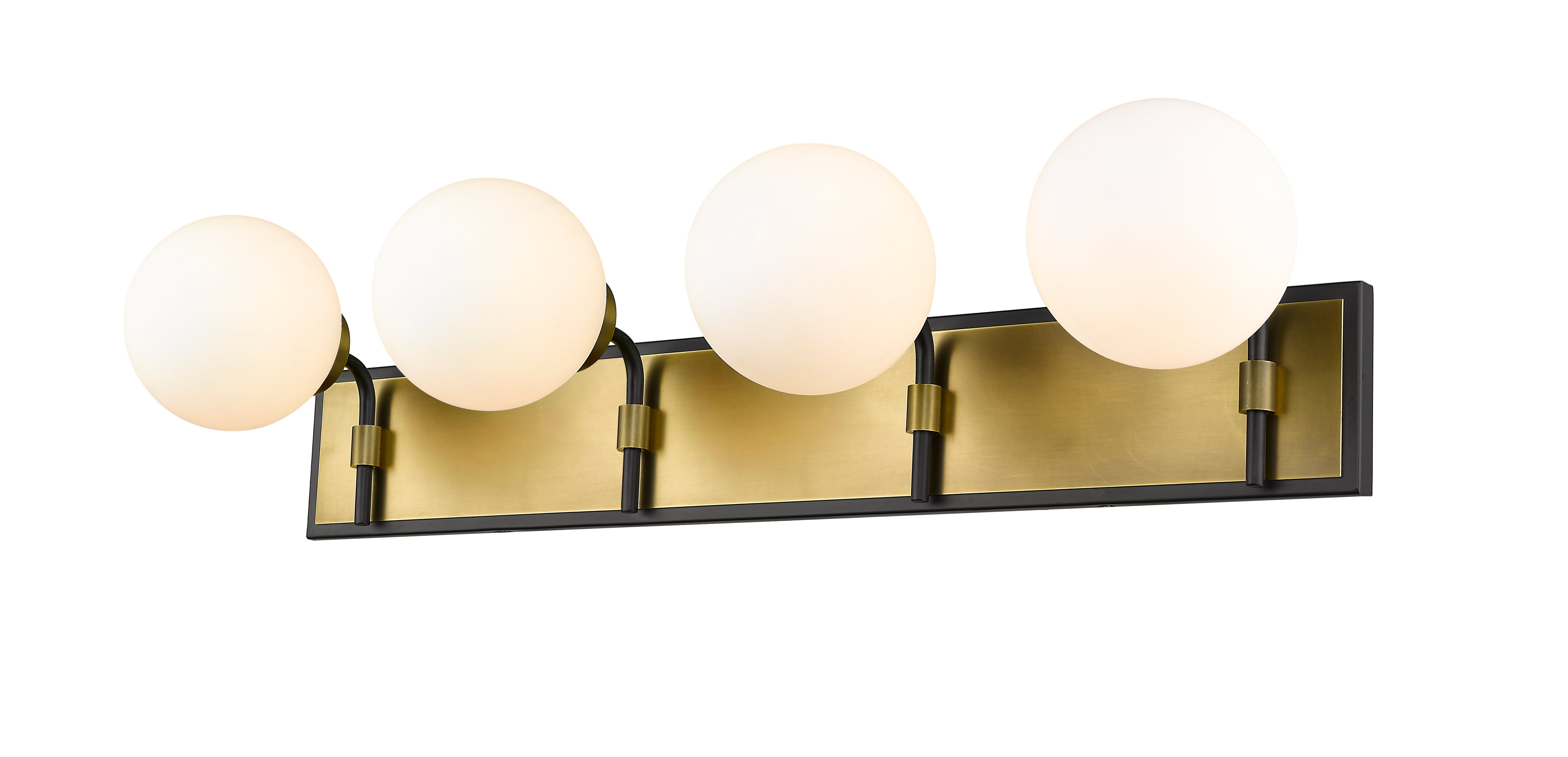 PARSONS Bathroom sconce Black, Gold - 477-4V-MB-OBR | Z-LITE