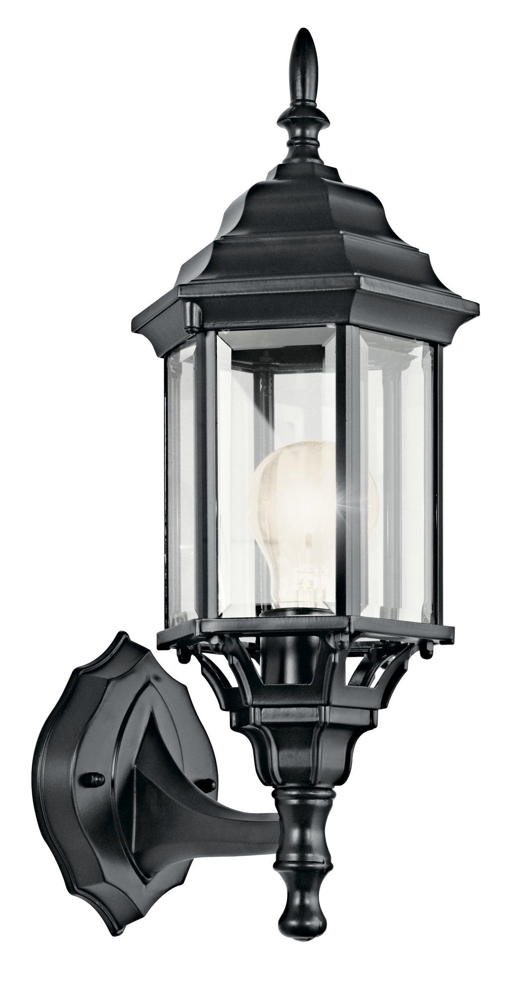 CHESAPEAKE Outdoor sconce Black - 49255BK | KICHLER