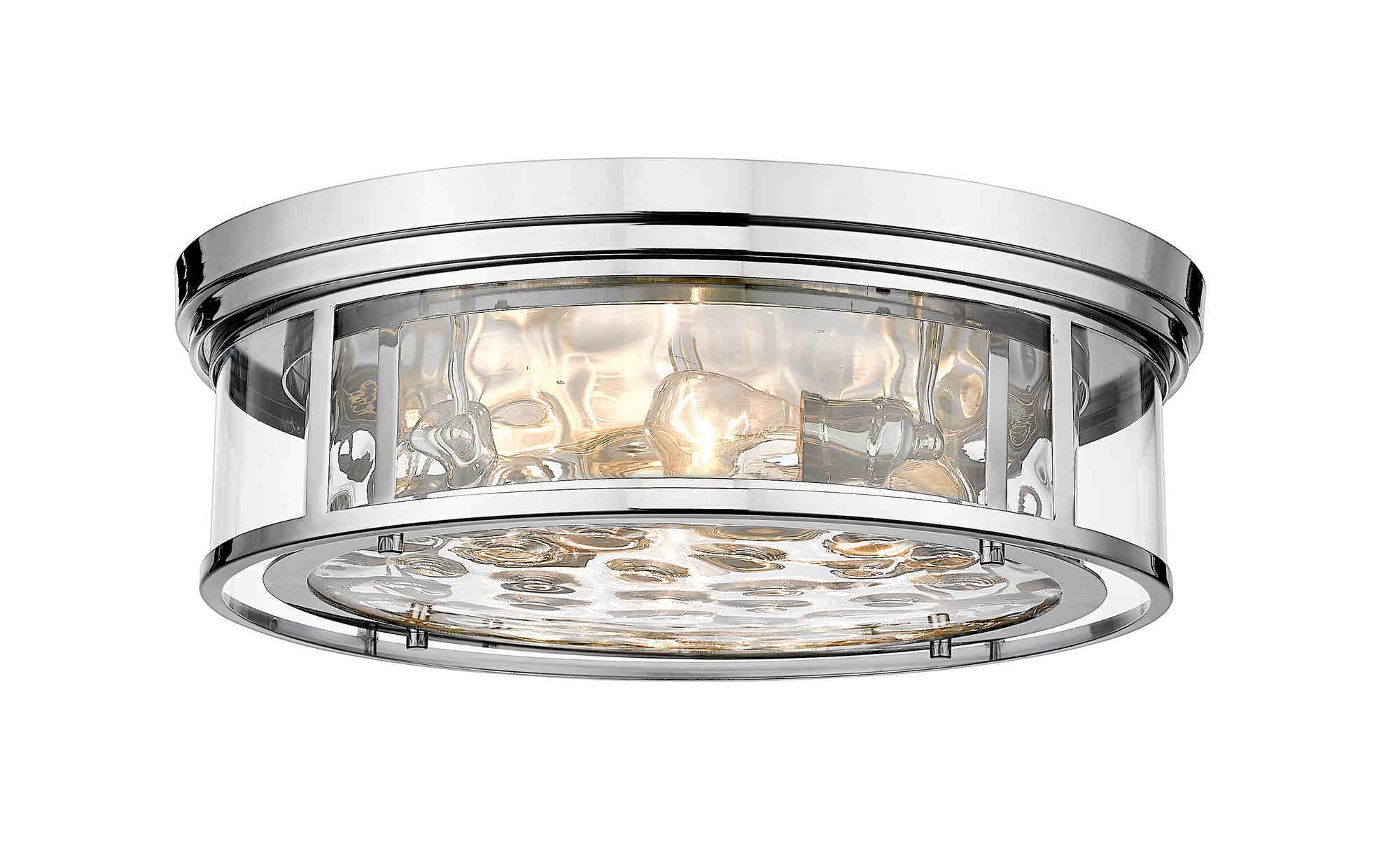 CLARION Flush mount Nickel - 493F4-PN | Z-LITE