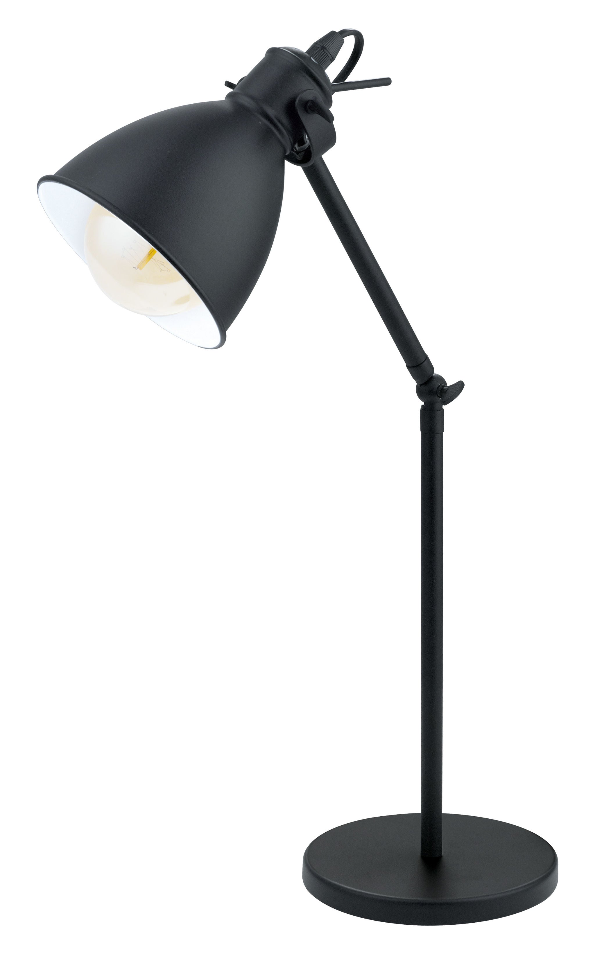 Priddy Lampe sur table Noir - 49469A | EGLO