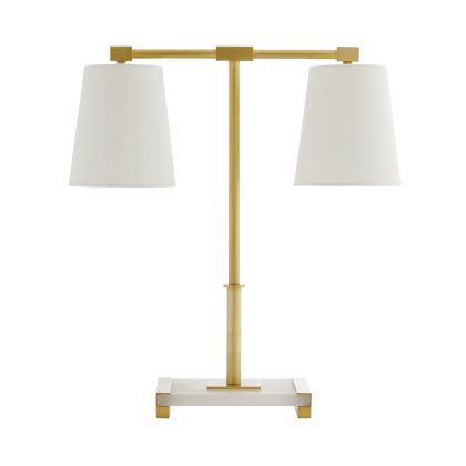 Lampe sur table Or, Blanc - 49760-600 | ARTERIORS