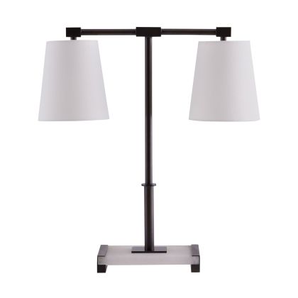 Lampe sur table Bronze, Blanc - 49761-600 | ARTERIORS
