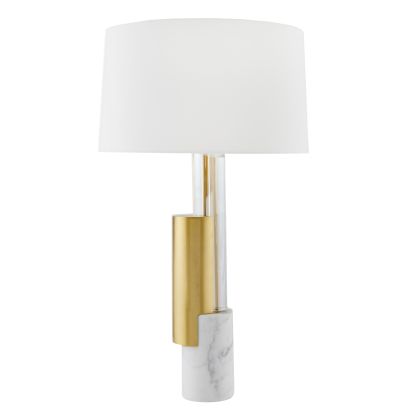 Lampe sur table Blanc, Or - 49896-851 | ARTERIORS