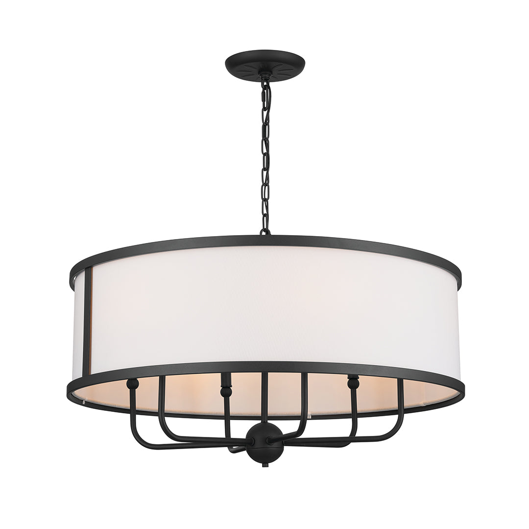 HEDDLE Chandelier Noir - 52466BKT | KICHLER