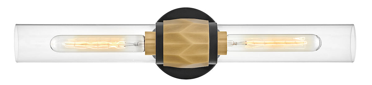 ELLISON Bathroom wall sconce Black, Gold - 57082BK-HB | HINKLEY/FREDRICK RAMOND