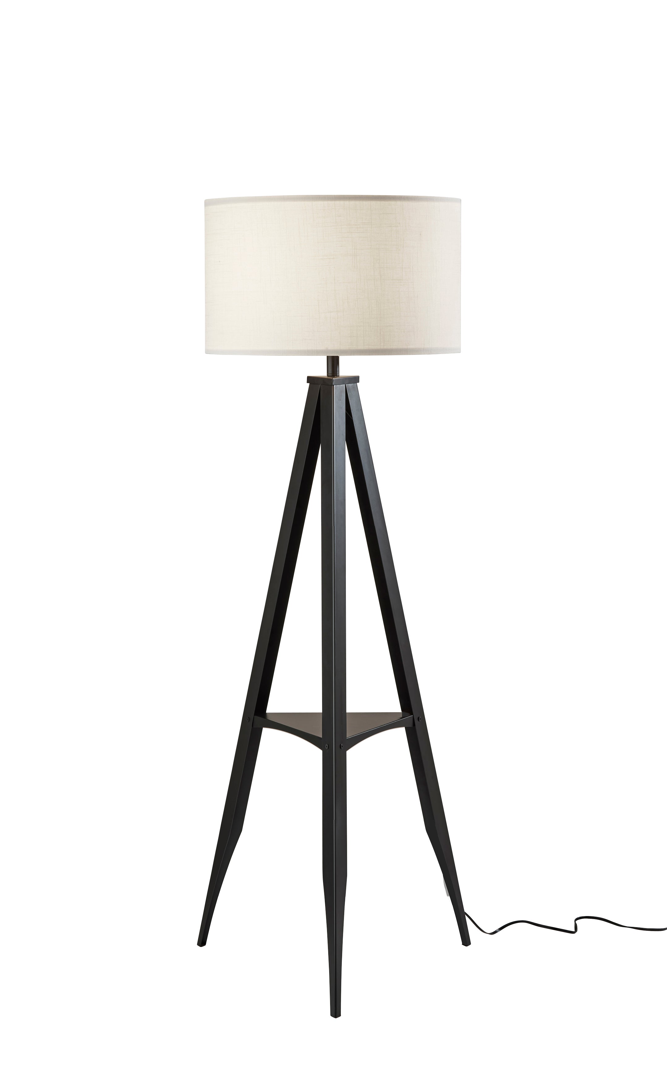 WARREN Floor lamp Black - 6007-01 | ADESSO
