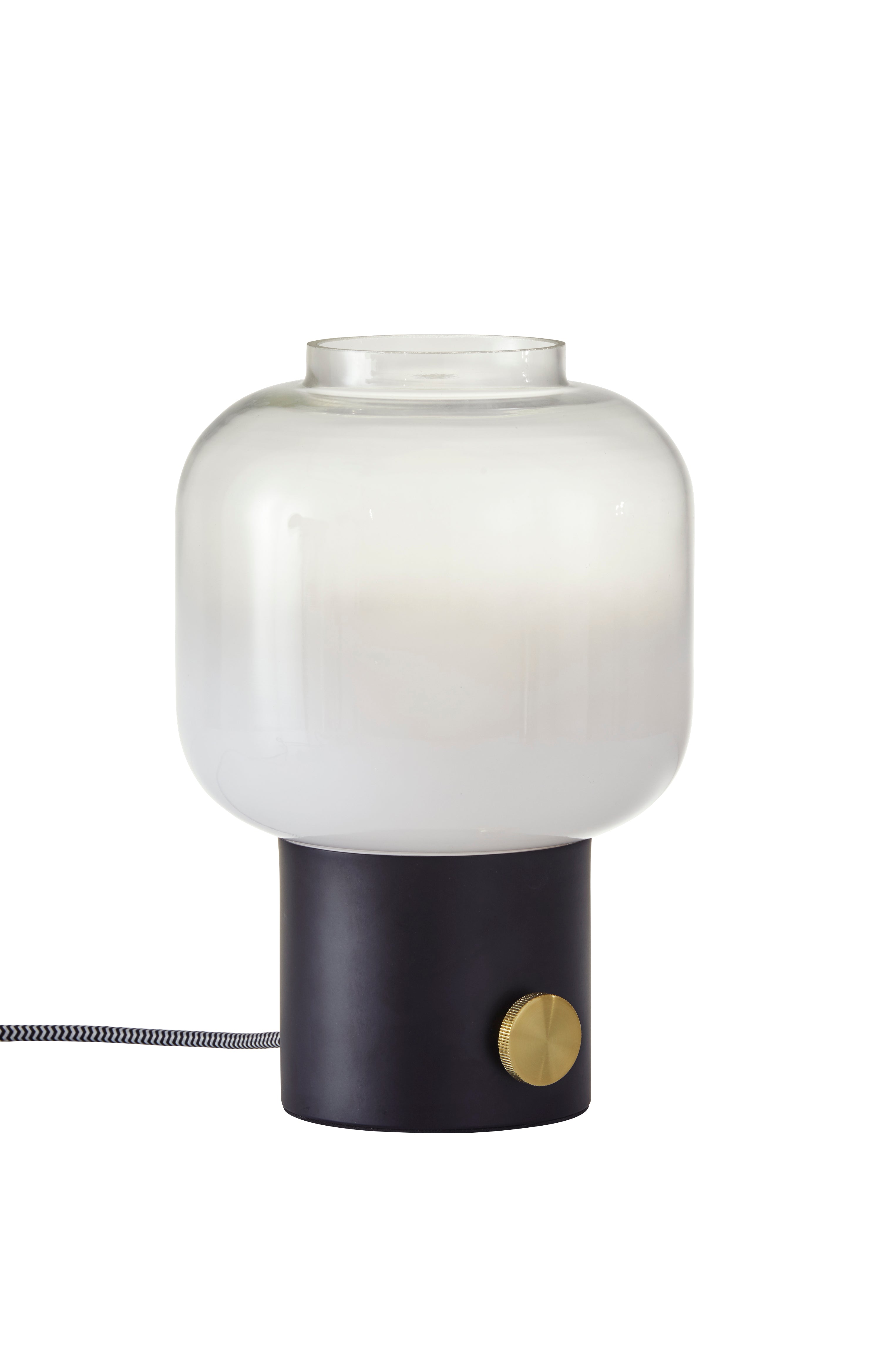 LEWIS Table lamp Black, Gold - 6027-01 | ADESSO