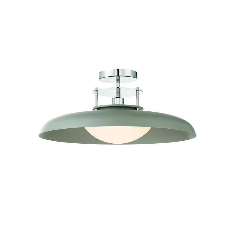 GAVIN Semi plafonnier Gris, Nickel - 6-1685-1-175 | SAVOYS