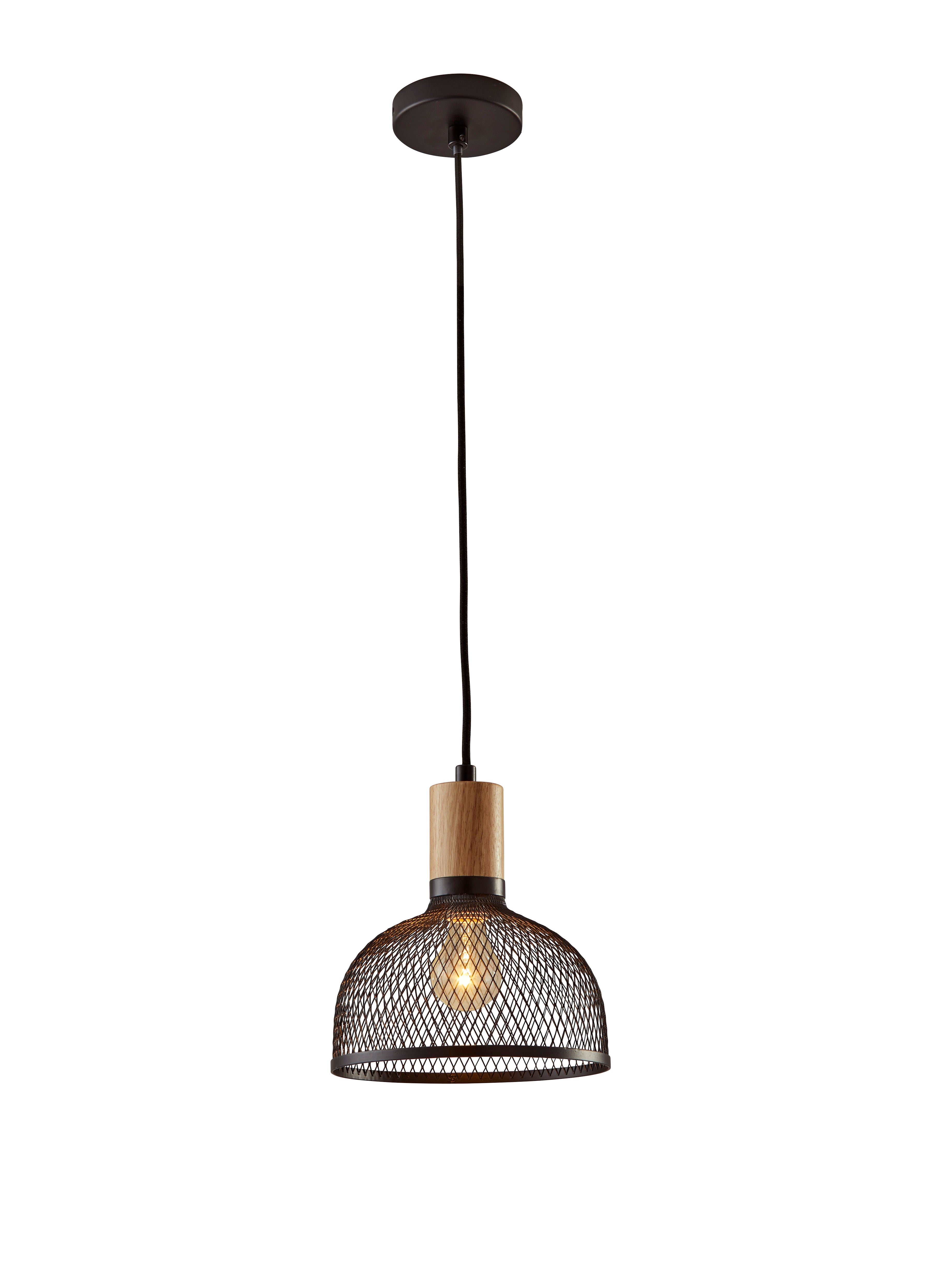 DALE Pendant Black, Wood - 6267-01 | ADESSO
