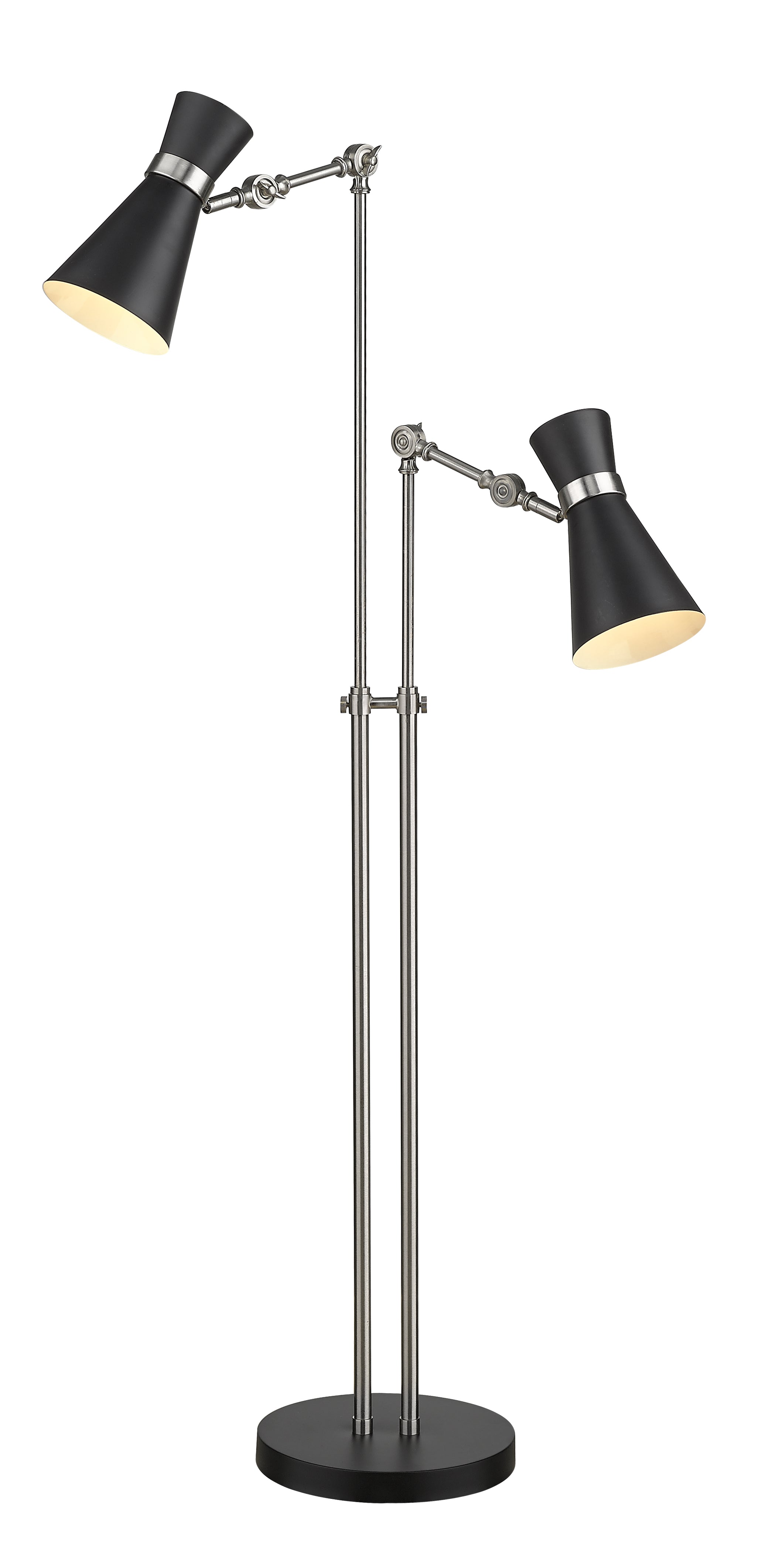 SORIANO Floor lamp Black, Nickel - 728FL-MB-BN | Z-LITE