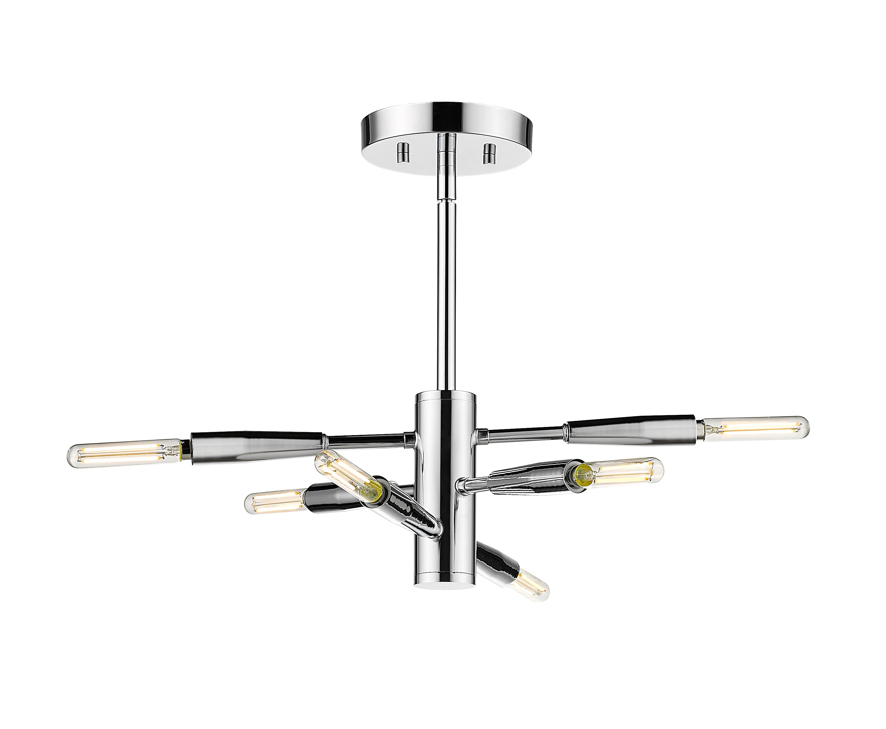 ASCENSION Semi-Flush mount Chrome - 737SF6-CH | Z-LITE