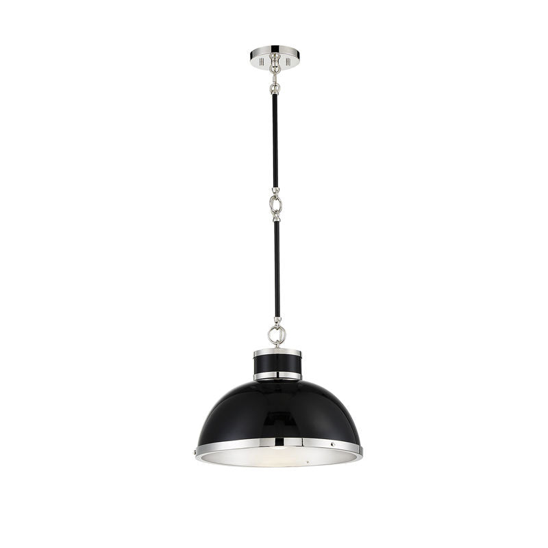 CORNING Suspension simple Noir, Nickel - 7-8882-1-173 | SAVOYS