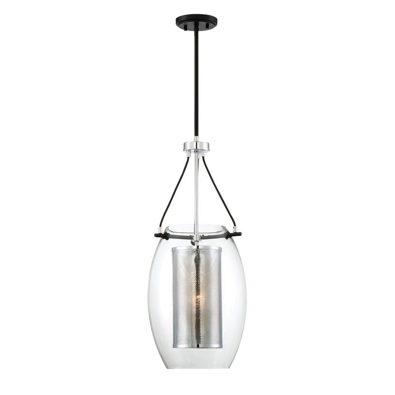 DUNBAR Suspension simple Noir, Chrome - 7-9063-1-67 | SAVOYS