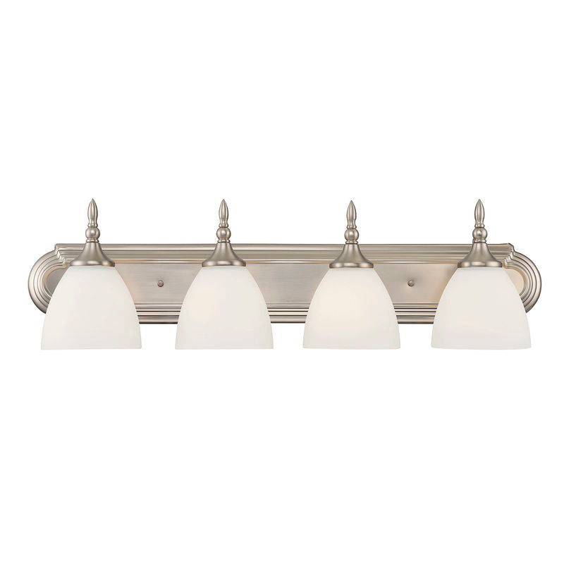 HERNDON Bathroom wall sconce Nickel - 8-1007-4-SN | SAVOYS