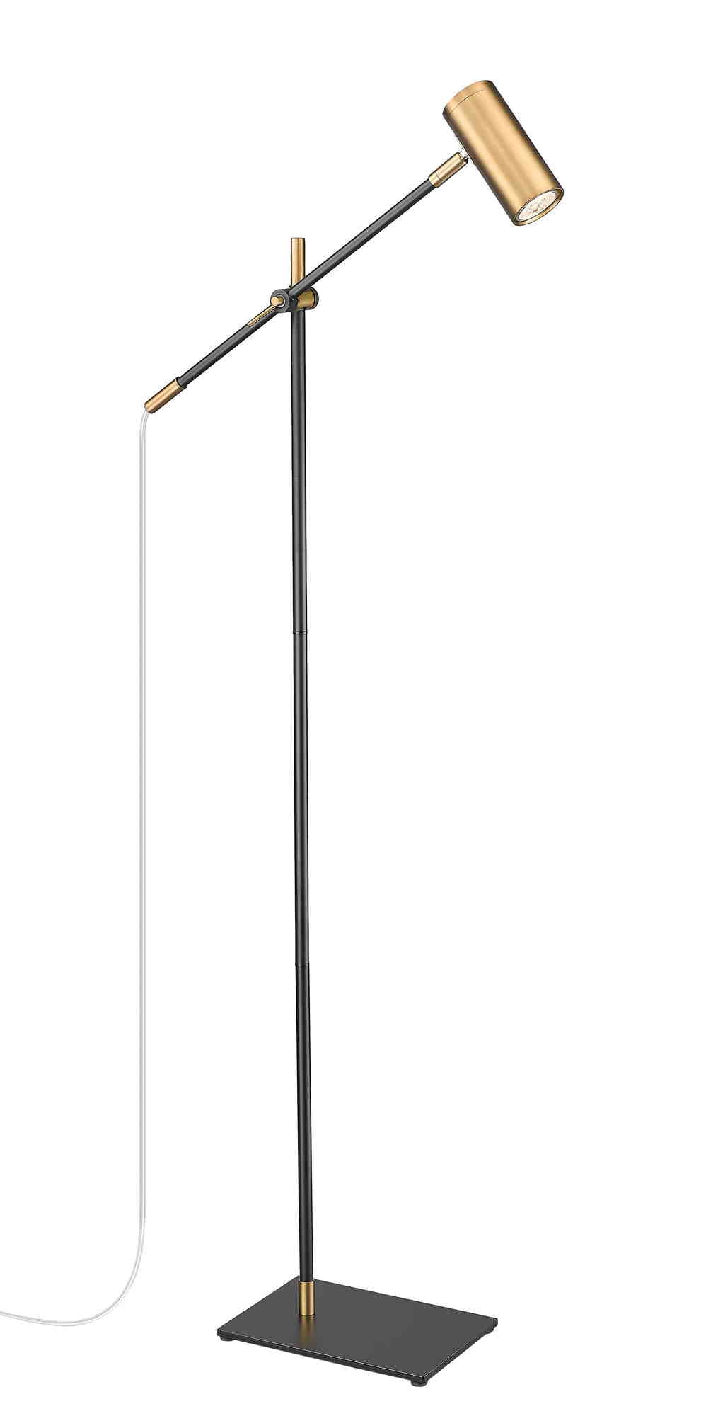 CALUMET Floor lamp Black, Gold - 814FL-MB-OBR | Z-LITE