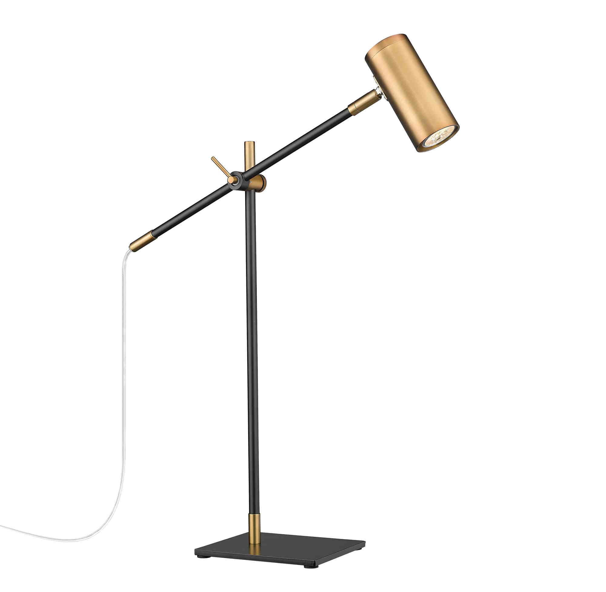 CALUMET Table lamp Black, Gold - 814TL-MB-OBR | Z-LITE