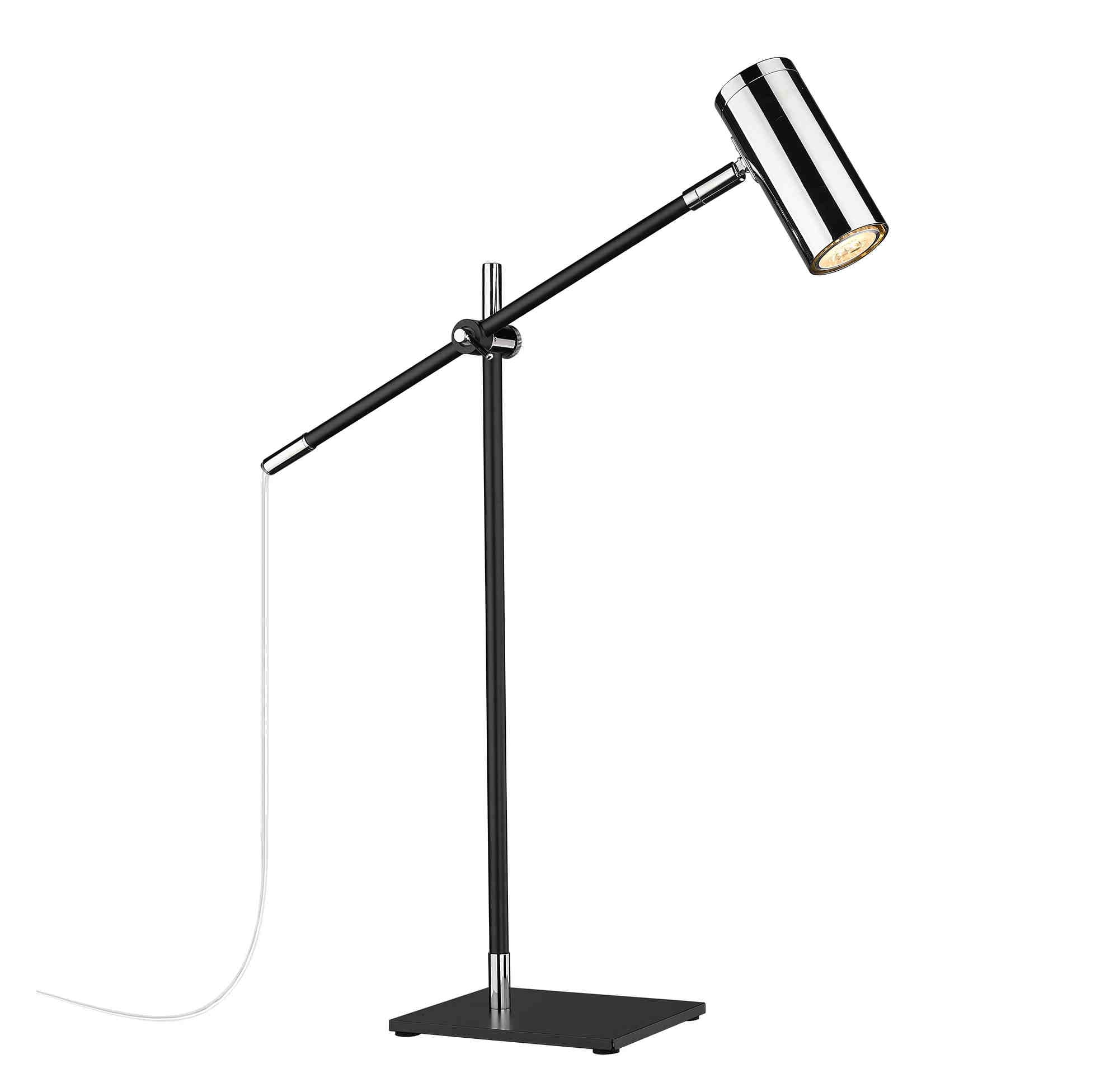 CALUMET Lampe sur table Noir, Nickel - 814TL-MB-PN | Z-LITE