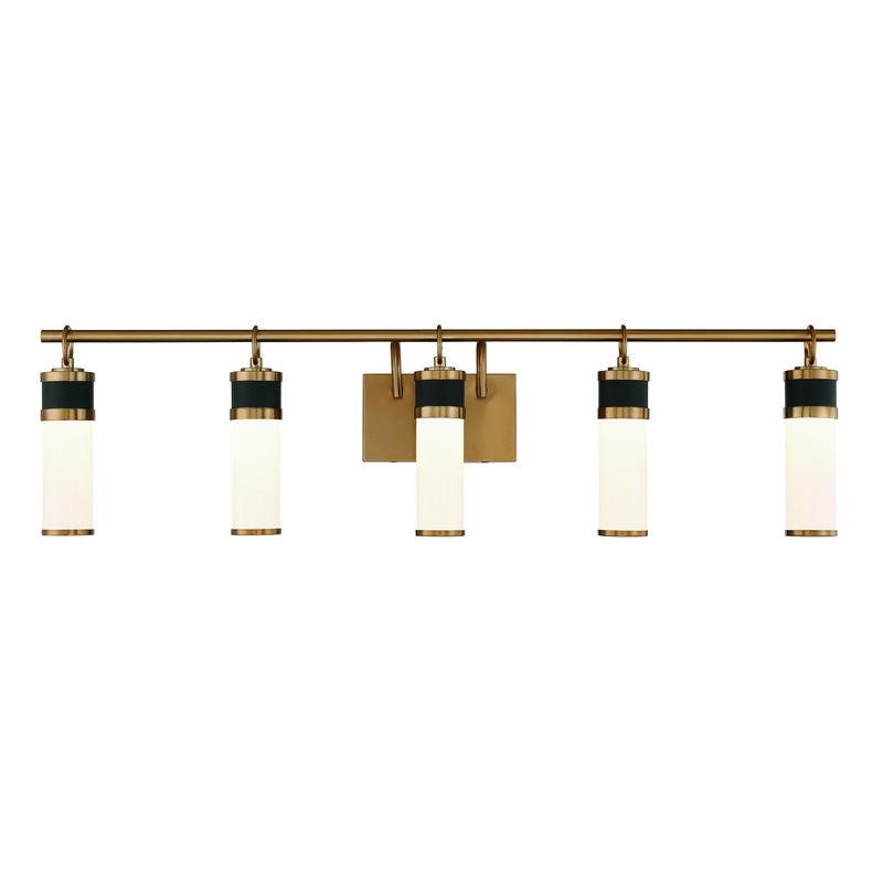 ABEL Bathroom wall sconce Black, Gold INTEGRATED LED - 8-1638-5-143 | SAVOYS