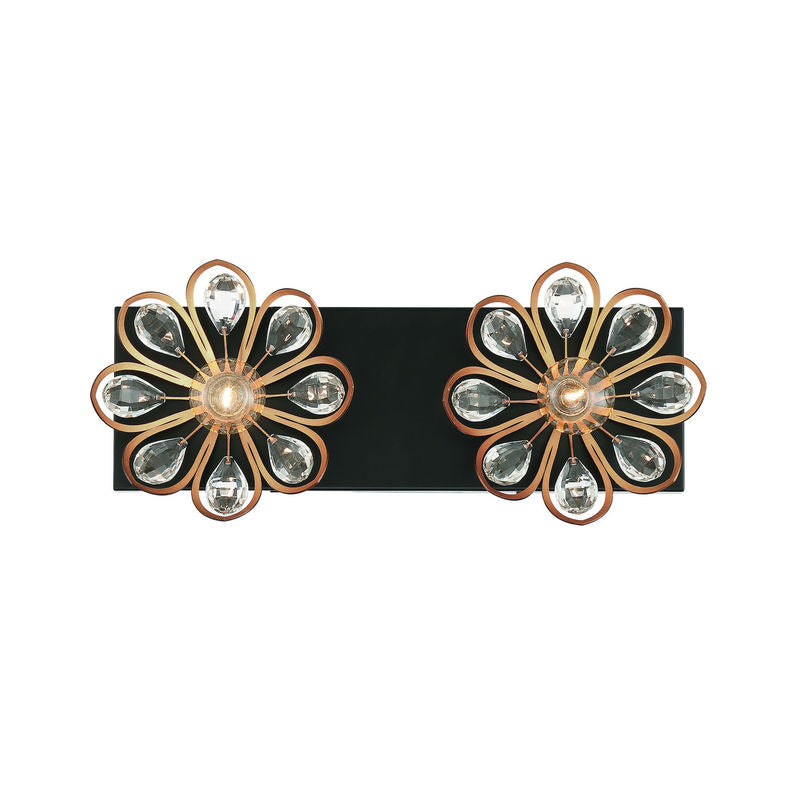 POPPY Bathroom wall sconce Black, Gold - 8-1724-2-143 | SAVOYS