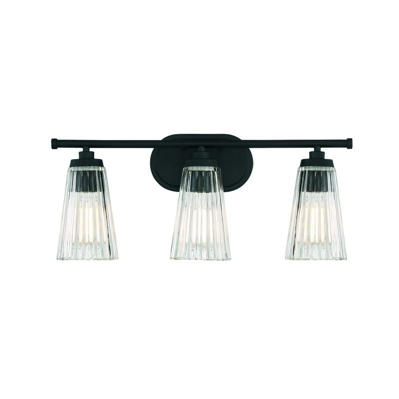CHANTILLY Bathroom wall sconce Black - 8-1745-3-BK | SAVOYS