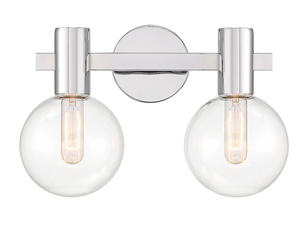 WRIGHT Bathroom wall sconce Chrome, Nickel - 8-3076-2-11 | SAVOYS