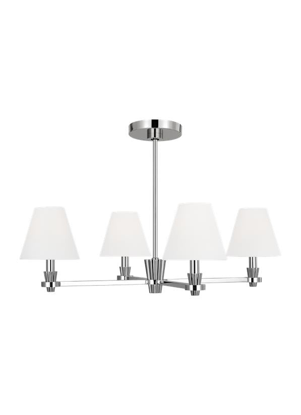 PAISLEY Chandelier Nickel - AC1114PN | GENERATION LIGHTING
