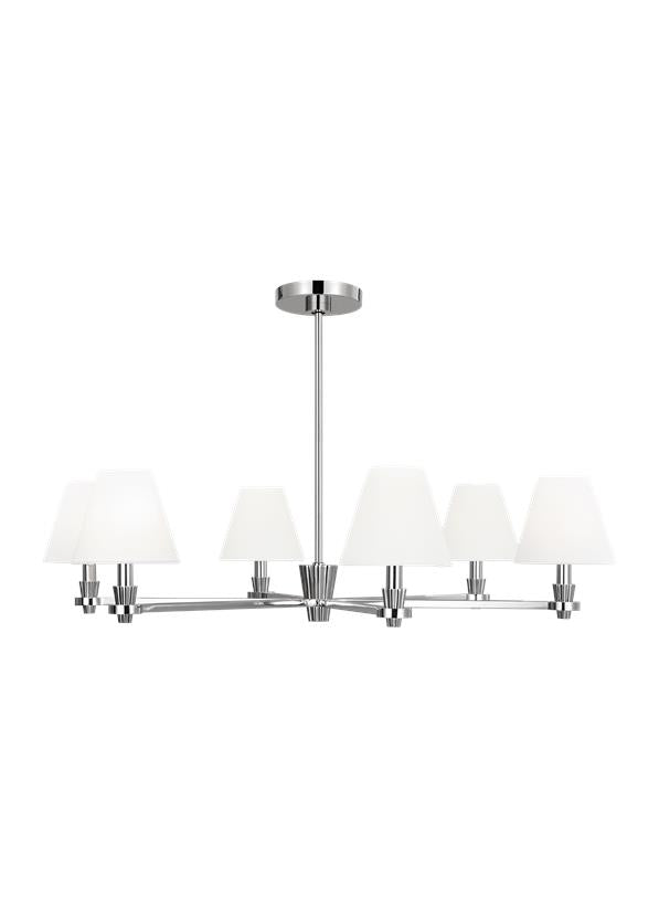 PAISLEY Chandelier Nickel - AC1126PN | GENERATION LIGHTING