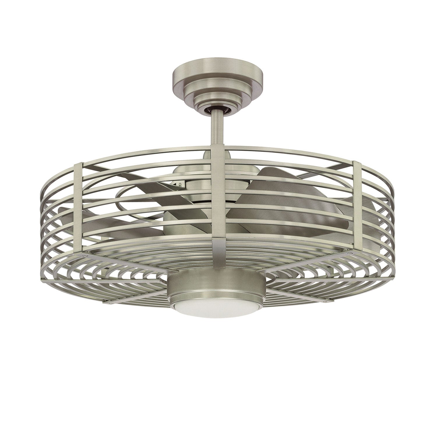 ENCLAVE LED Ceiling fan Stainless steel INTEGRATED LED - AC17723L-SN | KENDAL