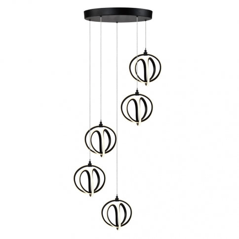 ROSE Suspension Noir DEL INTÉGRÉ - AC6735BK | ARTCRAFT
