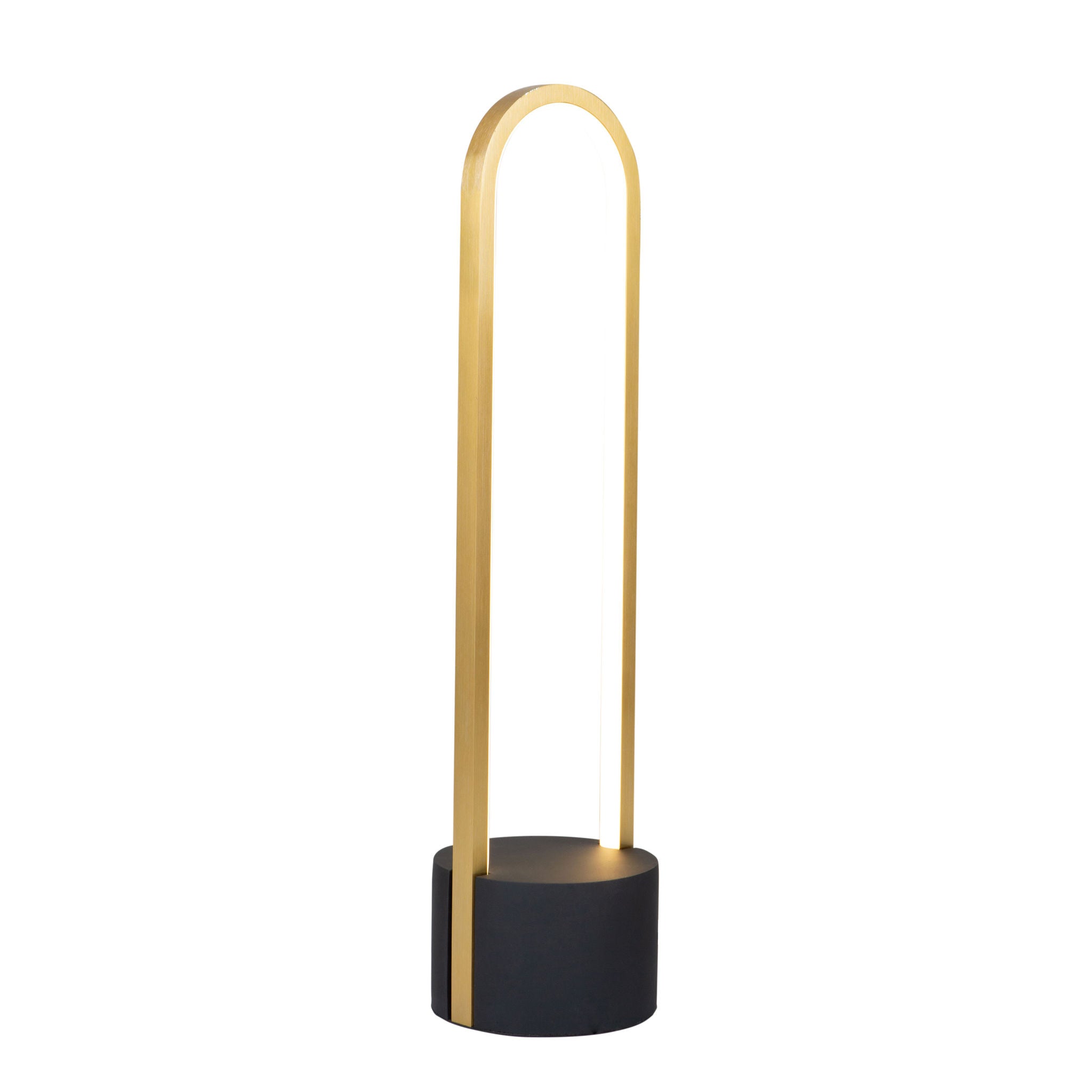 Cortina Table lamp Gold, Black INTEGRATED LED - AC7591BB | ARTCRAFT