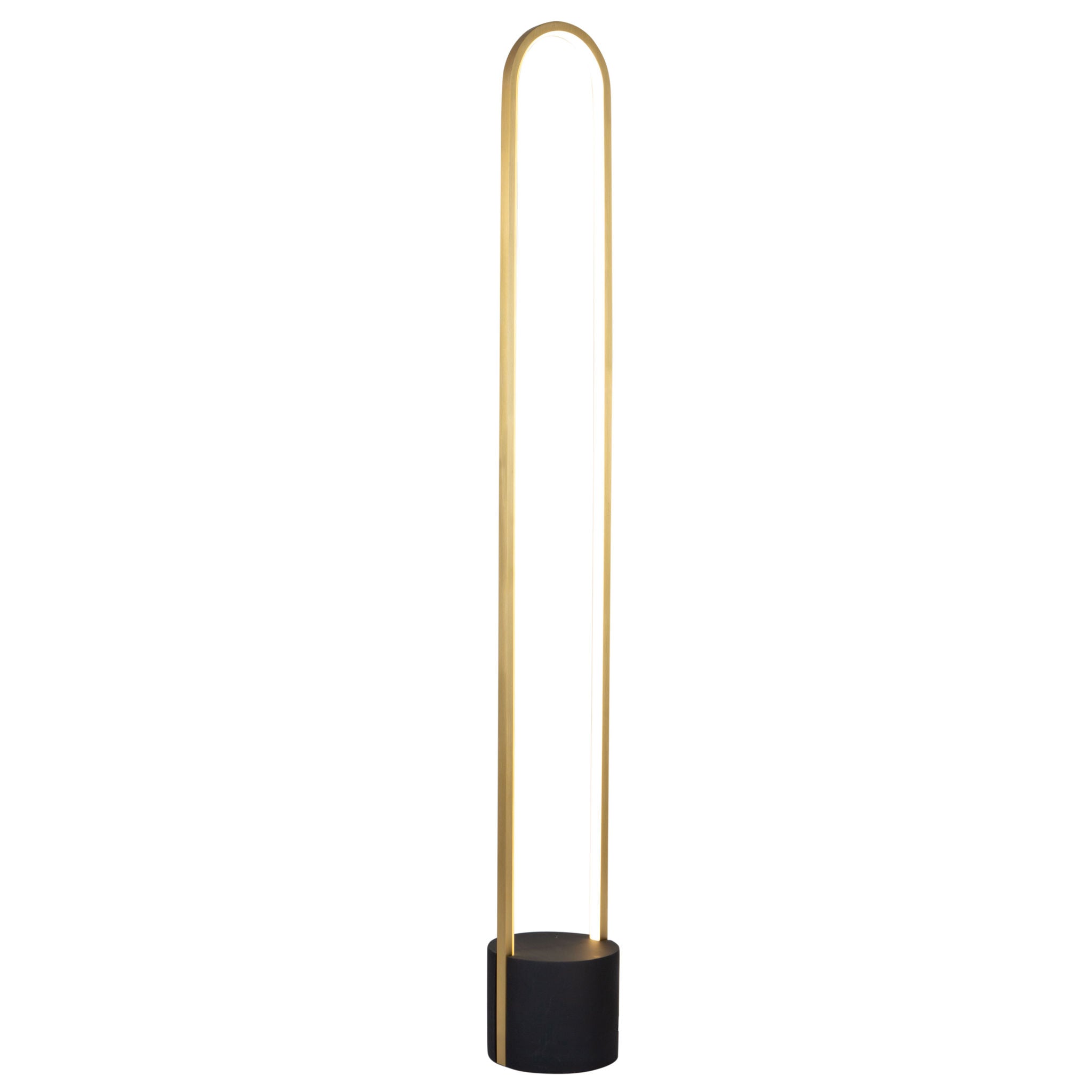 Cortina Floor lamp Gold, Black INTEGRATED LED - AC7592BB | ARTCRAFT