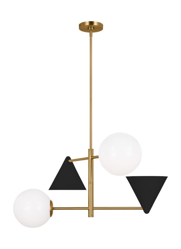 COSMO Chandelier Black, Gold - AEC1114MBKBBS | GENERATION LIGHTING