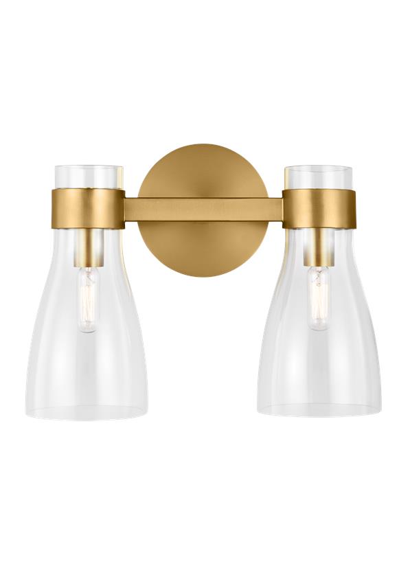 MORITZ Bathroom wall sconce Gold - AEV1002BBS | GENERATION LIGHTING