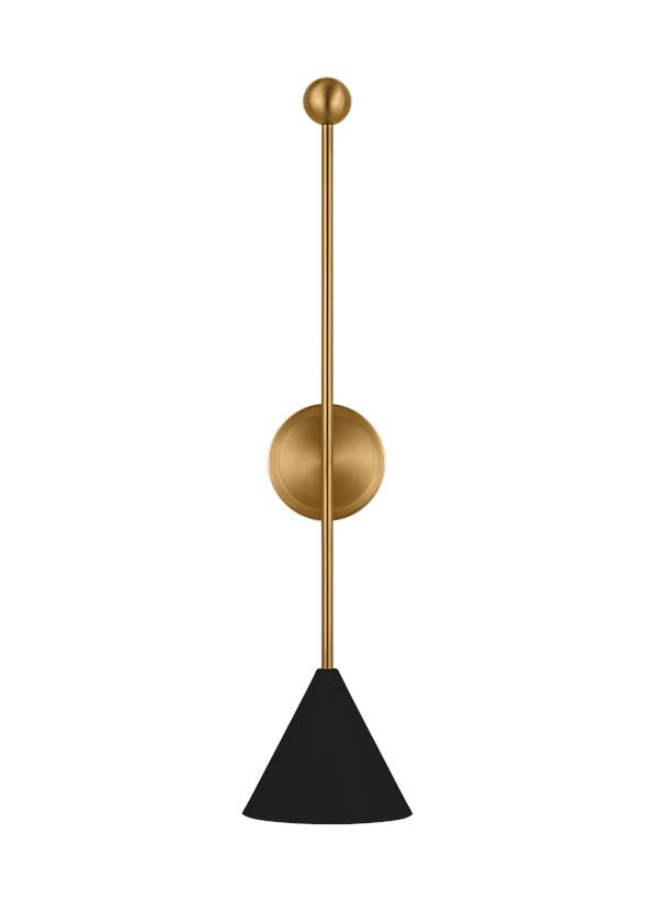 COSMO Wall sconce Black, Gold - AEW1041MBKBBS | GENERATION LIGHTING