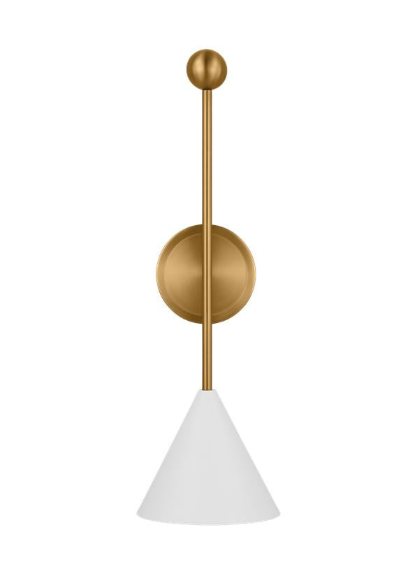 COSMO Wall sconce White, Gold - AEW1051MWTBBS | GENERATION LIGHTING