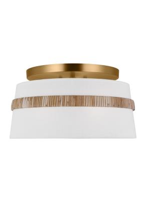 CORDT-LANDT Semi plafonnier Rotin, Or - AF1143RTN | GENERATION-LIGHTING