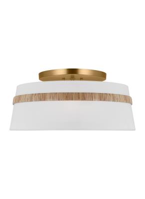 CORDT-LANDT Semi plafonnier Rotin, Or - AF1153RTN | GENERATION-LIGHTING