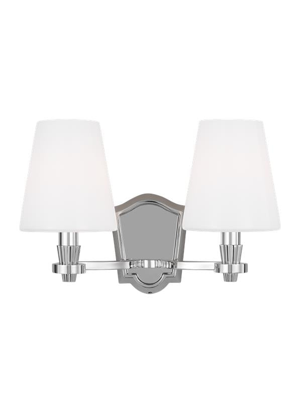 PAISLEY Bathroom wall sconce Nickel - AV1002PN | GENERATION LIGHTING