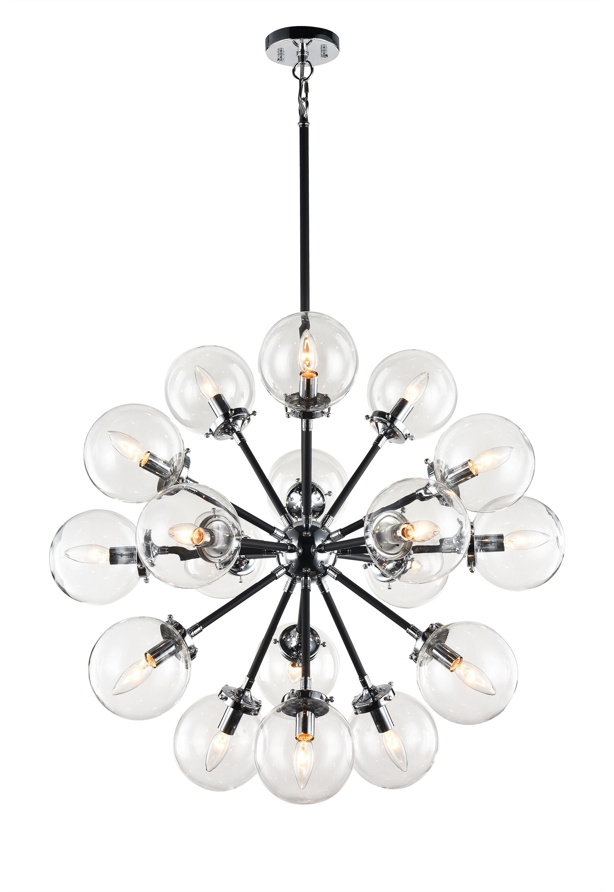 SOLEIL Chandelier Chrome - C62818CHCL | MATTEO