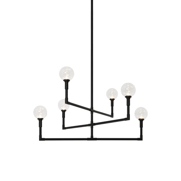 CANDLESTIX Chandelier Black - C64806BKCL | TEO