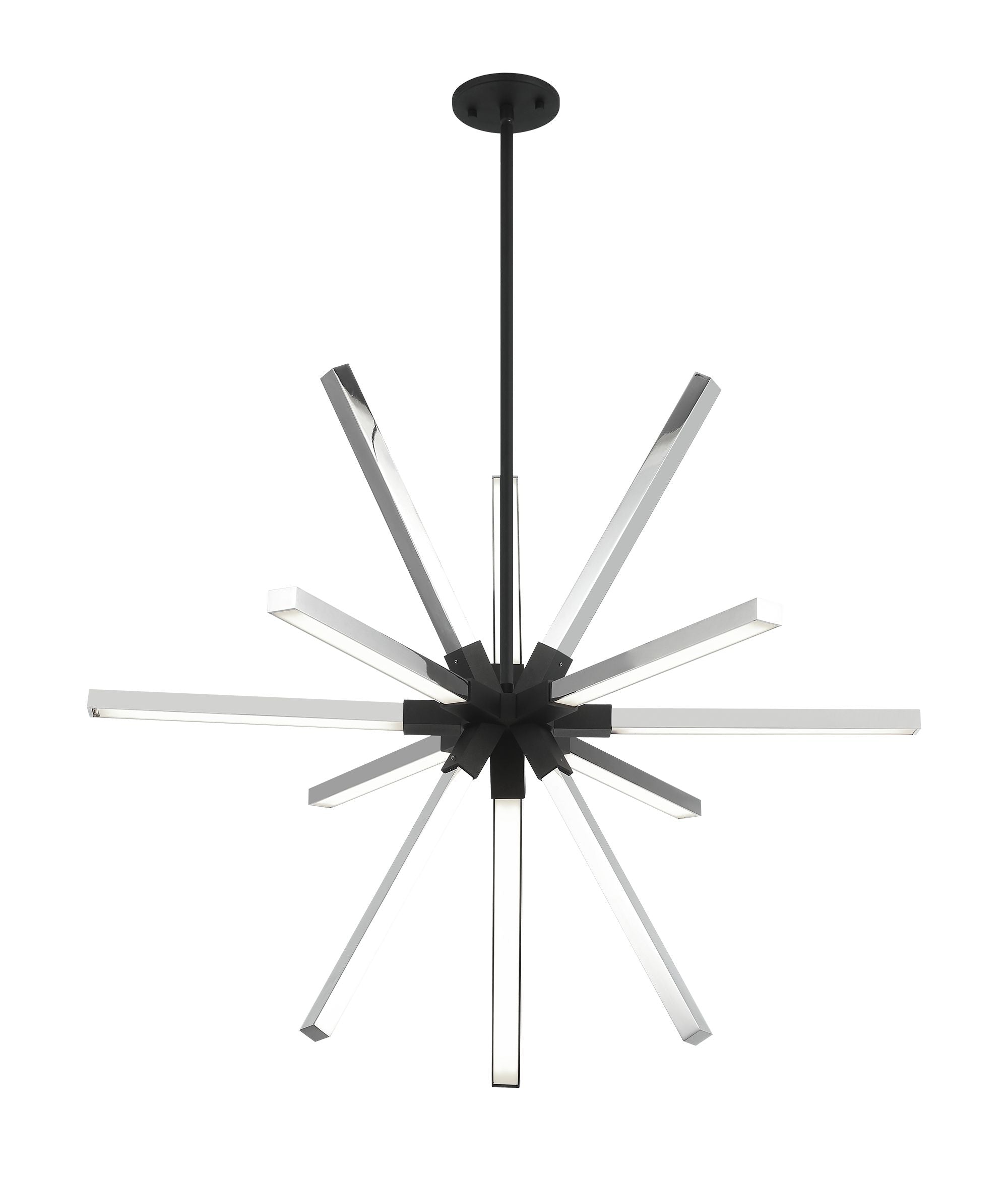 ASTERISK Suspension Noir, Chrome DEL INTÉGRÉ - C66812MBCH | MATTEO
