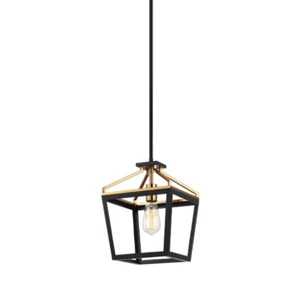 MAVON-SHIRE Suspension simple Noir, Or - C67001BKAG | MATTEO