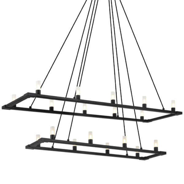 CASCADIAN Chandelier Black - C75218MB | TEO